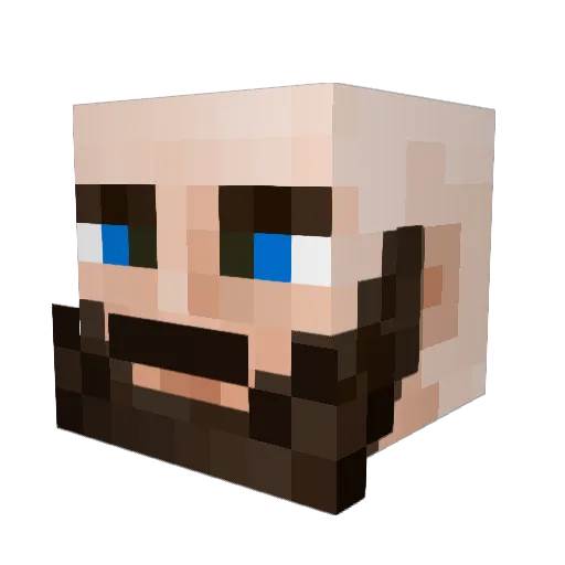 leedav Minecraft avatar head, 3D render