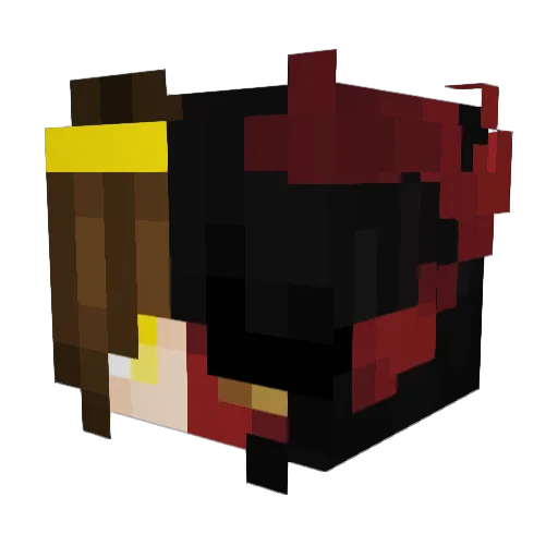 leedoyuen Minecraft avatar head, 3D render