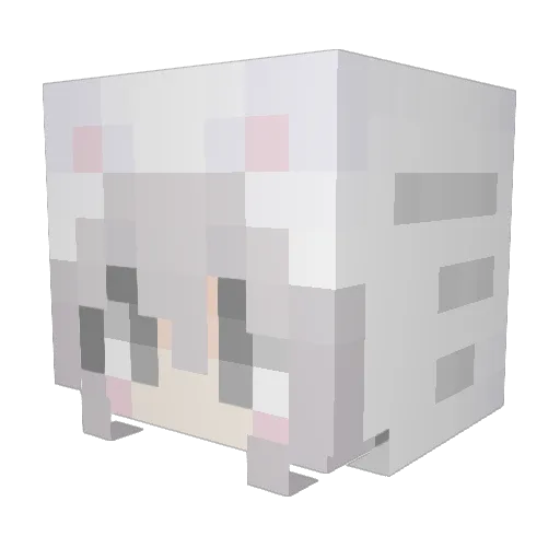 leee_na Minecraft avatar head, 3D render