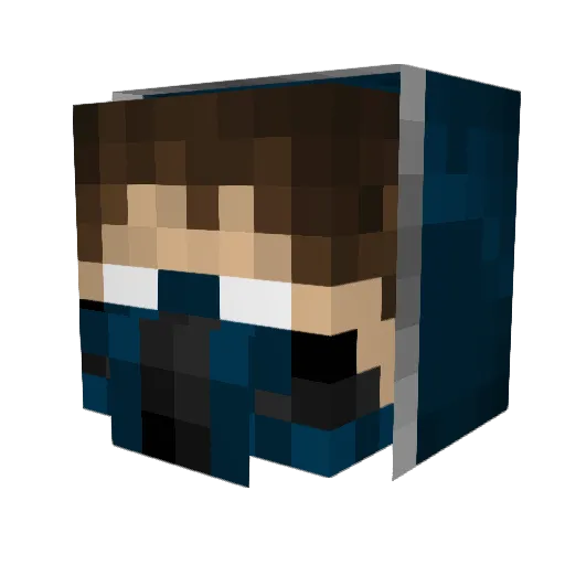 leeels Minecraft avatar head, 3D render