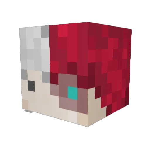 leeexe8 Minecraft avatar head, 3D render