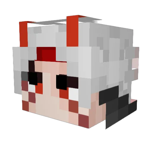 leefanfan Minecraft avatar head, 3D render