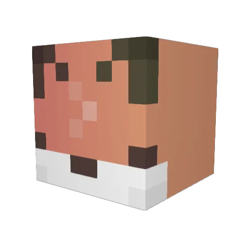 leehanbam Minecraft avatar head, 3D render