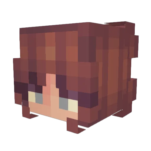 leeherbo Minecraft avatar head, 3D render
