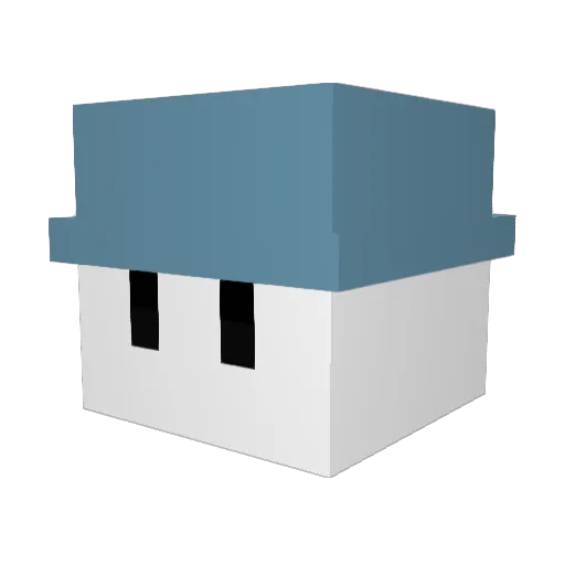 leehope20 Minecraft avatar head, 3D render