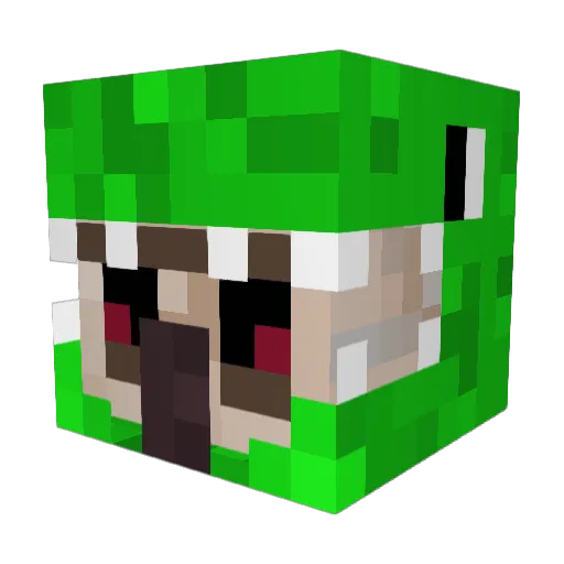 leehyunwook Minecraft avatar head, 3D render