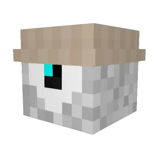 leejinhoo Minecraft avatar head, 3D render