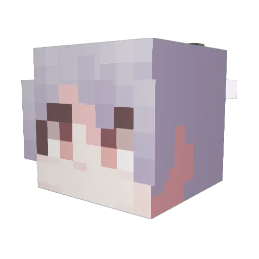 leekaiser Minecraft avatar head, 3D render