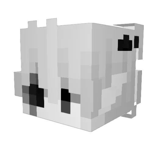 leekn0w_ Minecraft avatar head, 3D render