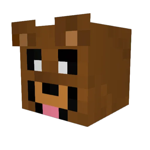 leekzola Minecraft avatar head, 3D render