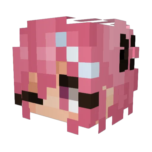 leelost Minecraft avatar head, 3D render