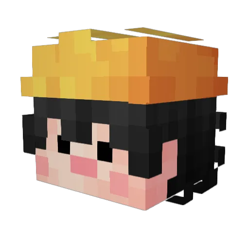 leemanki Minecraft avatar head, 3D render
