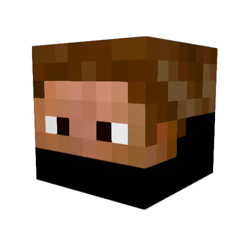 leemf Minecraft avatar head, 3D render