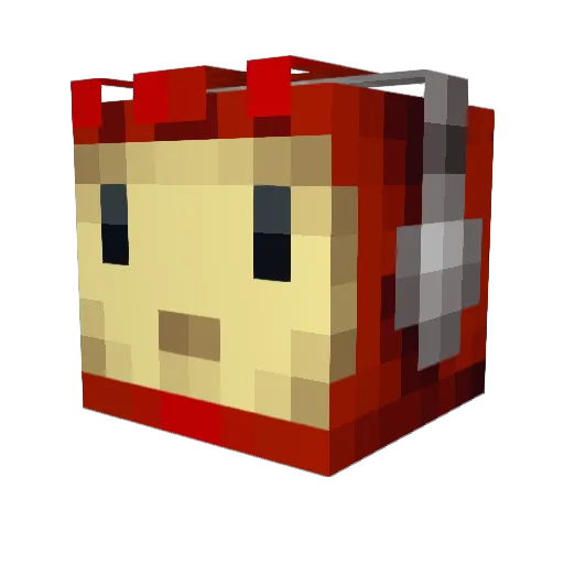 leeminhao Minecraft avatar head, 3D render