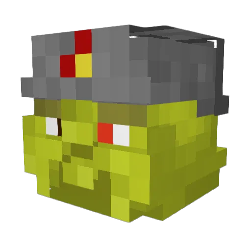 leenBS Minecraft avatar head, 3D render