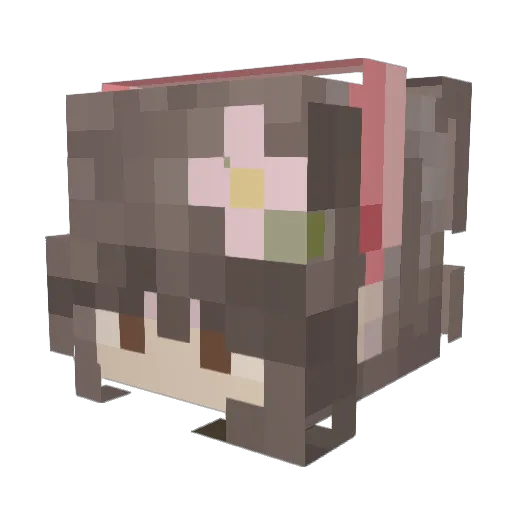 leenaylan Minecraft avatar head, 3D render