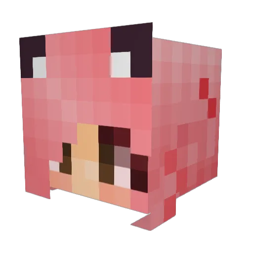 leenyth Minecraft avatar head, 3D render