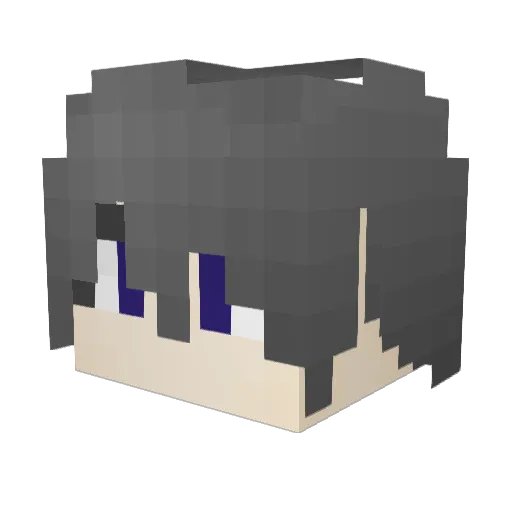 leeshhung Minecraft avatar head, 3D render