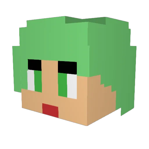 leesol__ Minecraft avatar head, 3D render