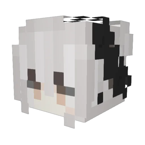 leesoran Minecraft avatar head, 3D render