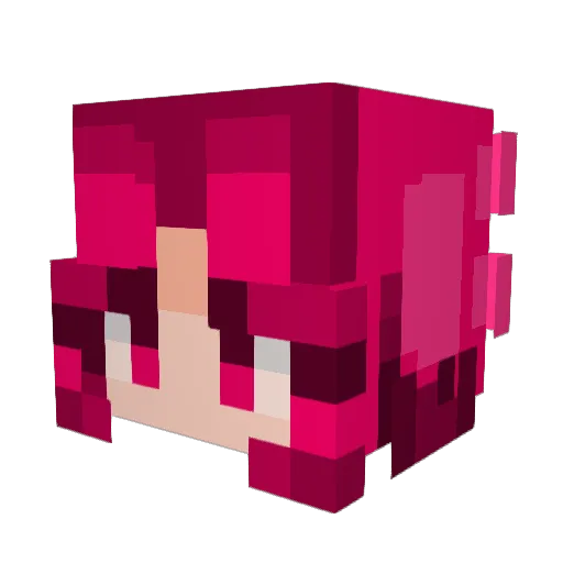 leetle27 Minecraft avatar head, 3D render