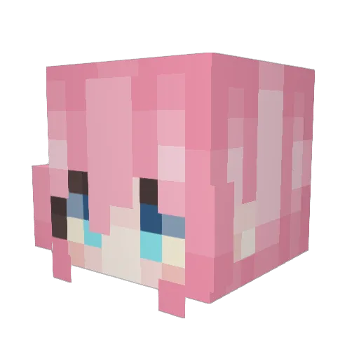 leetuah Minecraft avatar head, 3D render