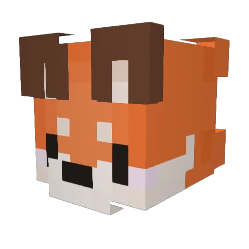 leewjwj Minecraft avatar head, 3D render