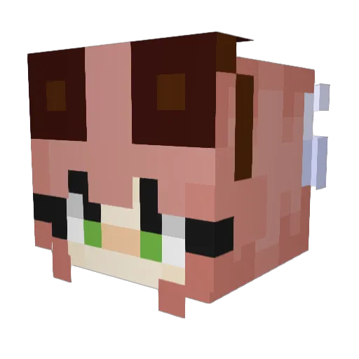 leffhy Minecraft avatar head, 3D render