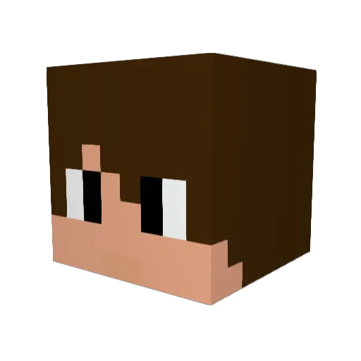 lefkandi Minecraft avatar head, 3D render