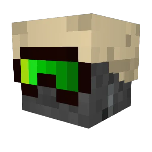 leflore33 Minecraft avatar head, 3D render