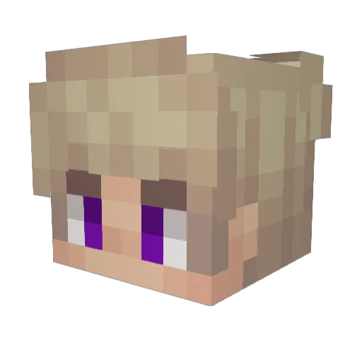 lefoutroll Minecraft avatar head, 3D render
