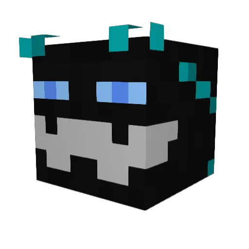lefozze Minecraft avatar head, 3D render