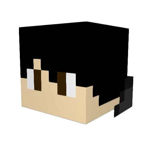 left31107 Minecraft avatar head, 3D render