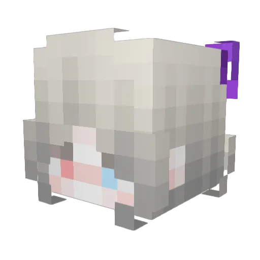 leftclicktsword Minecraft avatar head, 3D render