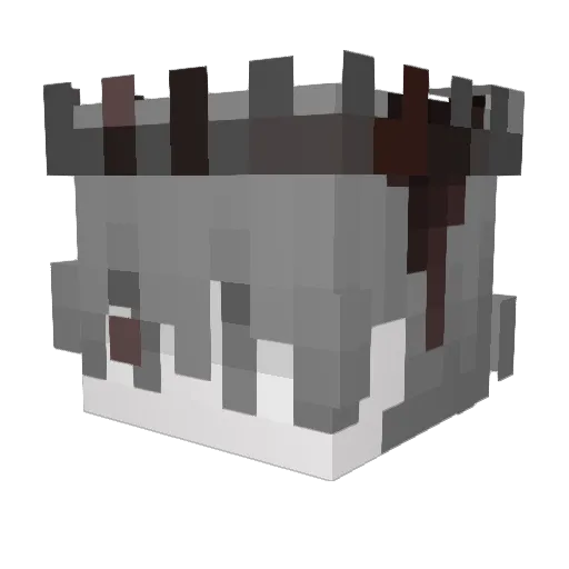 leftcrit Minecraft avatar head, 3D render