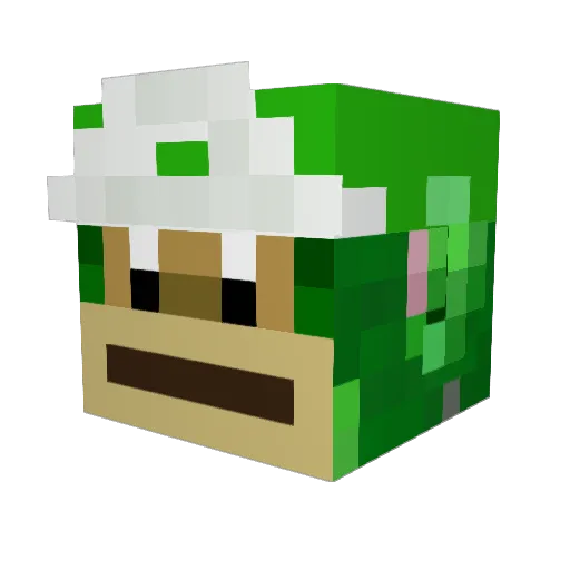 leftpocket93 Minecraft avatar head, 3D render
