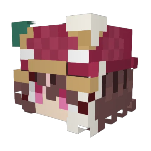 leftwing_15 Minecraft avatar head, 3D render