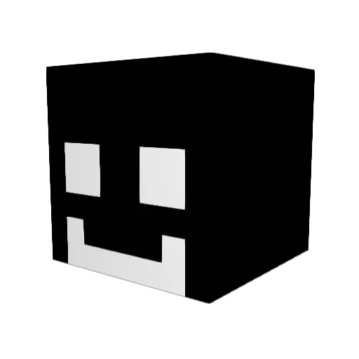 lefxD Minecraft avatar head, 3D render