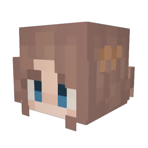 leg_extensions Minecraft avatar head, 3D render