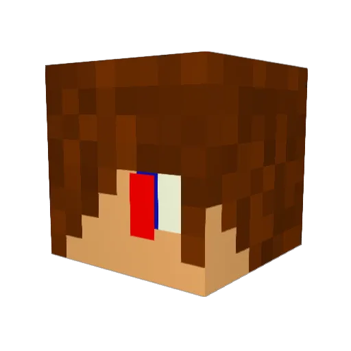 legabow Minecraft avatar head, 3D render