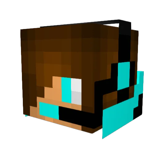 legacy_850 Minecraft avatar head, 3D render
