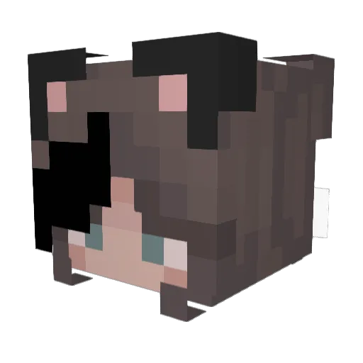 legaldwarf Minecraft avatar head, 3D render