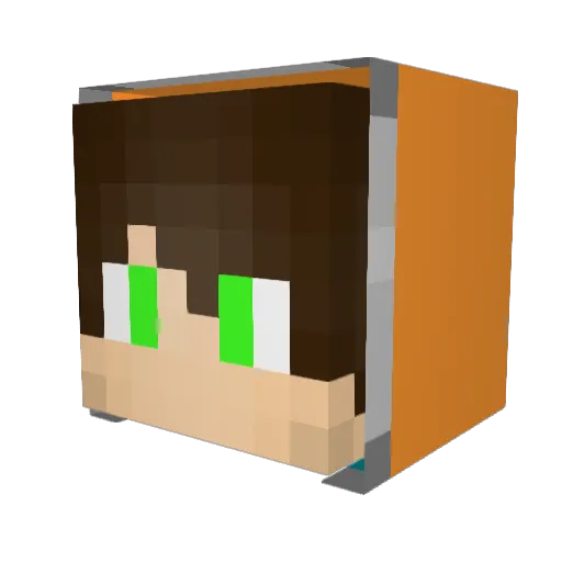 legamer13 Minecraft avatar head, 3D render