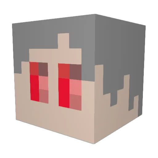 legamerastra Minecraft avatar head, 3D render