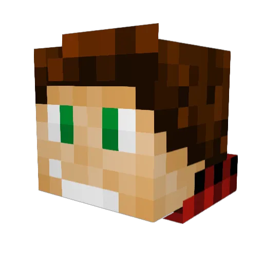 legandary237 Minecraft avatar head, 3D render