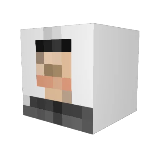 legardener Minecraft avatar head, 3D render