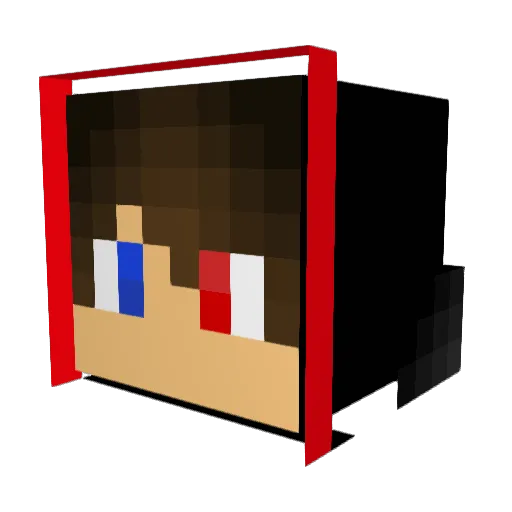 legemasa Minecraft avatar head, 3D render