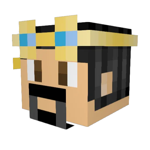 legend1977 Minecraft avatar head, 3D render