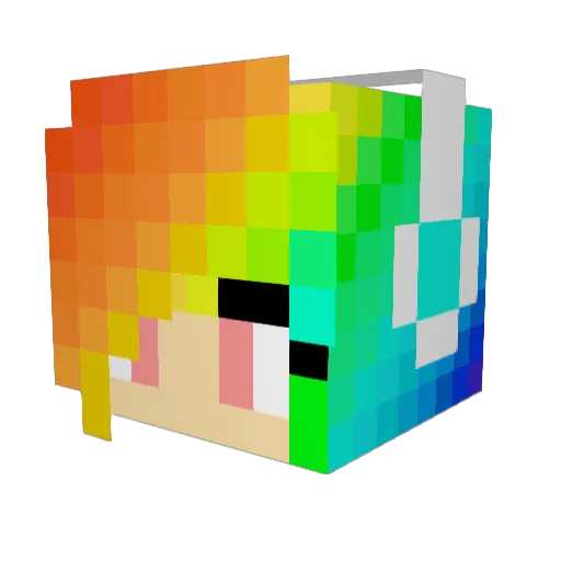 legend357 Minecraft avatar head, 3D render