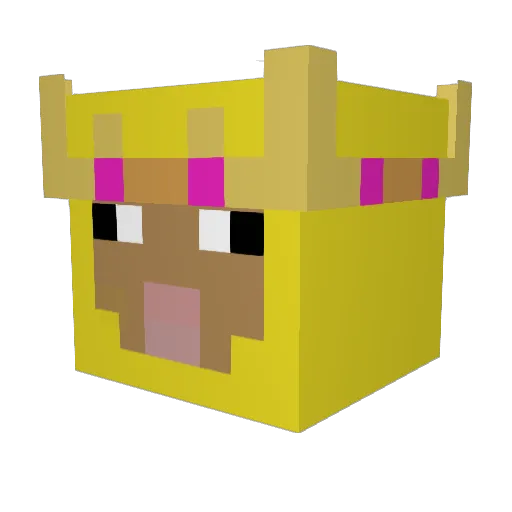 legend487 Minecraft avatar head, 3D render